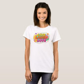 大胆なLIVE LAUGH LOVE 2Dアートデザイン Tシャツ (正面フル)