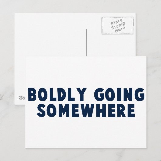 大胆にどこかへ行く ポストカード (正面/裏面)