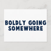 大胆にどこかへ行く ポストカード (正面)