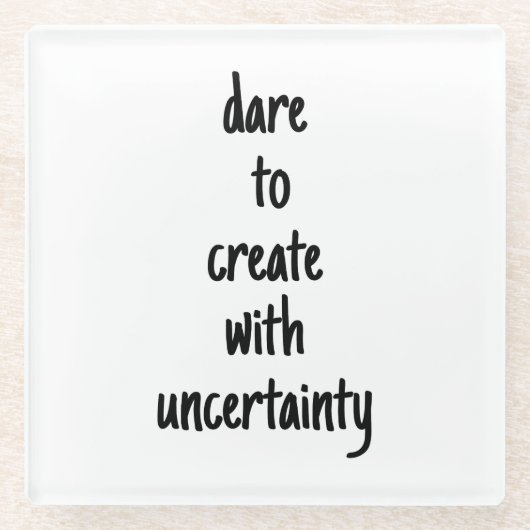 大胆にガラスコースターを作り上げる ガラスコースター (正面)