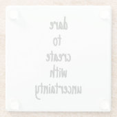 大胆にガラスコースターを作り上げる ガラスコースター (裏面)