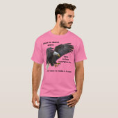 大胆に一人で立ち上がるアメリカのBald Eagle版 Tシャツ (正面フル)
