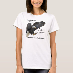 大胆に一人で立ち上がるアメリカのBald Eagle版 Tシャツ