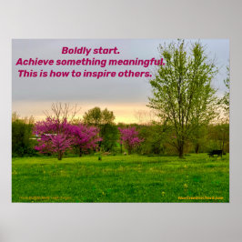 大胆に始めよう。 ポスター