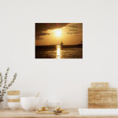 「大胆に始める」セーリングポスター ポスター (キッチン)