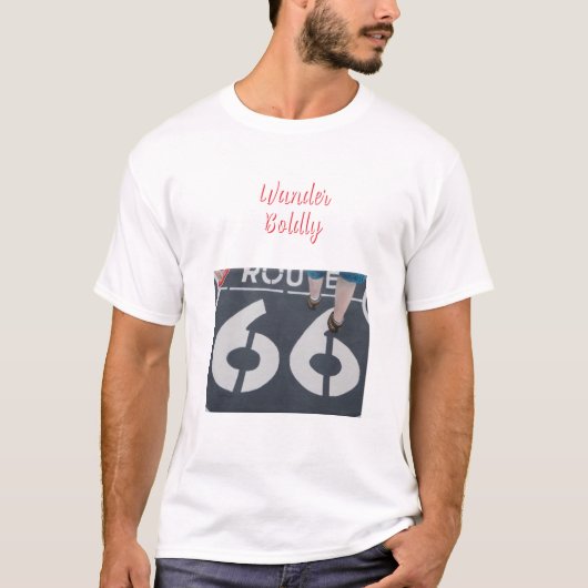 大胆に旅しよう Tシャツ (正面)