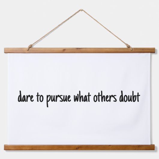 大胆に木製の上の壁のタペストリーを追求する 吊り下げ型タペストリー (正面)