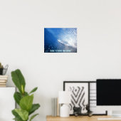 大胆に波のポスターに乗る ポスター (ホームオフィス)