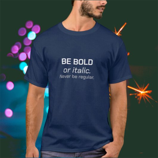 大胆に生きよう ユニセックスTシャツ Tシャツ