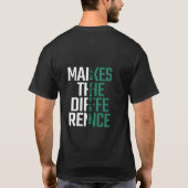 大胆に生きよう design Tシャツ (裏面)