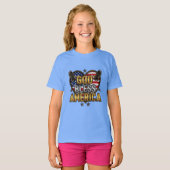 大胆に祝福されたアメリカ精神Tシャツデザイン Tシャツ (正面フル)