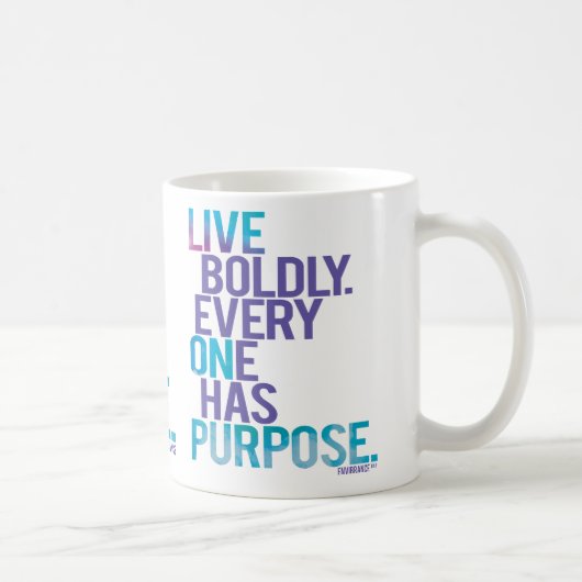 大胆にenvibranceによって持っています目的のマグを皆は住んでいます コーヒーマグカップ (右)