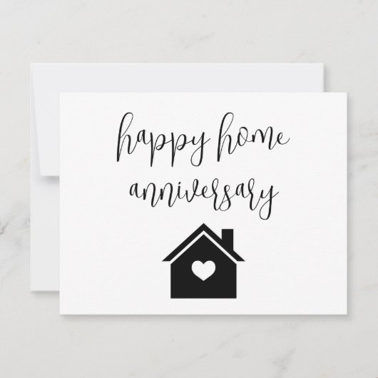 大胆ハートハウス住宅記念日 カード (正面)