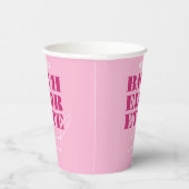 大胆ピンクの独身最後の週末 紙コップ (右)