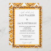 大胆レトロタイル 招待状 (正面/裏面)