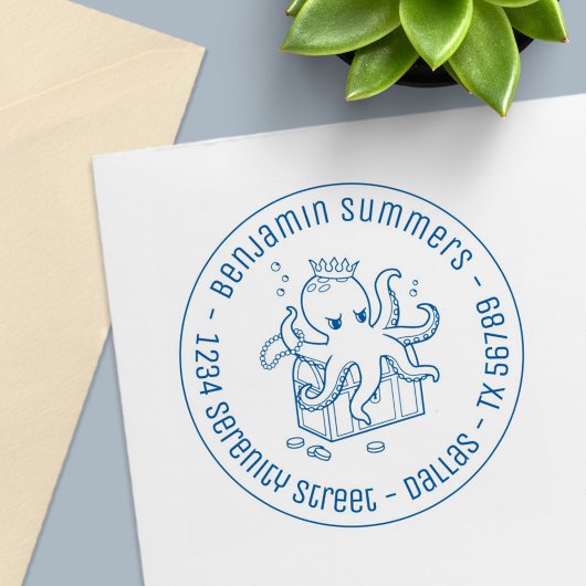 大胆不敵なタコの宝庫の住所 セルフインキングスタンプ