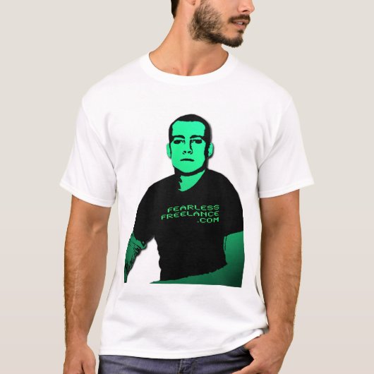 大胆不敵なフリーのワイシャツ Tシャツ (正面)