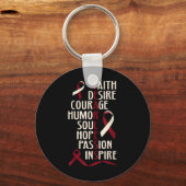 大胆不敵な口腔がん認識度 キーホルダー (正面)