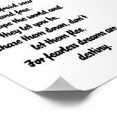 大胆不敵な夢感動的のミニ詩 ポスター (角)