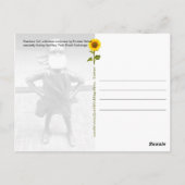 大胆不敵な女の子が顔マスクを着て – Vはがき ポストカード (裏面)