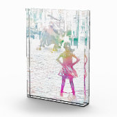 大胆不敵な少女（水彩画） フォトブロック (右)