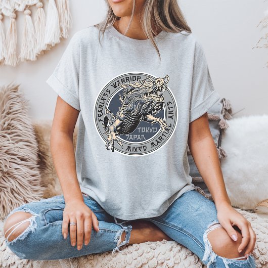 大胆不敵な戦士の東京ジャパンTシャツ Tシャツ