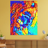 大胆不敵な母親自然 キャンバスプリント (インサイチュ (リビング))