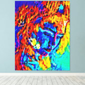 大胆不敵な母親自然 キャンバスプリント (インサイチュ (ウッドフロア))