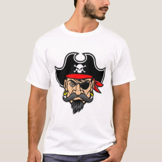 大胆不敵な海賊の船長 Tシャツ