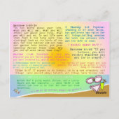 大胆不敵な減量聖なる書物、 経典告白 ポストカード (裏面)