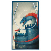 大胆不敵な騎士とドラゴン スモールペーパーバッグ (裏面)