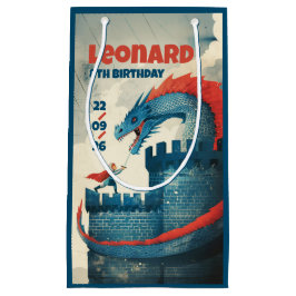 大胆不敵な騎士とドラゴン スモールペーパーバッグ