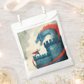 大胆不敵な騎士とドラゴン フェイバーバッグ (クリップ留めされた状態)