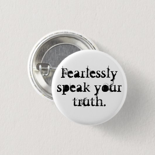 大胆不敵にあなたの真実を話して下さい 缶バッジ (正面&裏面)