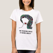 大胆不敵に住んで下さい Tシャツ (正面)