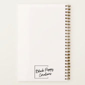 大胆不敵 |黒い女の子 |スパイラルノートブック ノートブック (裏面)