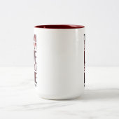 大胆感動的に生きる夢… ツートーンマグカップ (中央)