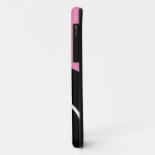 大胆 モダン エレガント ピンク ブラック 同心円 アート Case-Mate iPhoneケース (裏面/左)