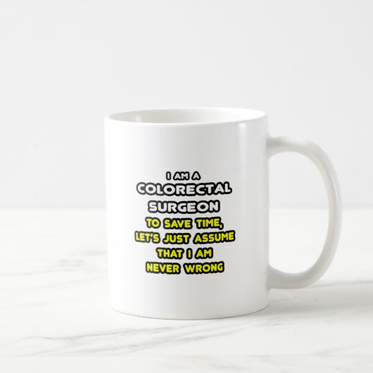 大腸おもしろい直腸外科医Tシャツとギフト コーヒーマグカップ (右)