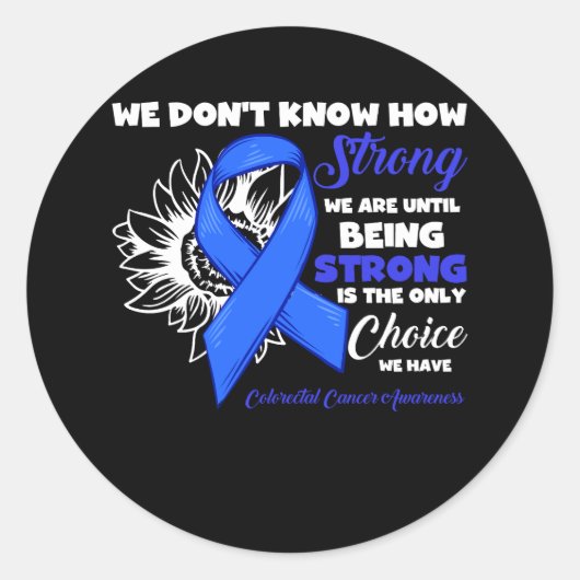 大腸がんの強さがOである ラウンドシール (正面)