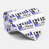 大腸がんヒーローのブルーリボン ネクタイ (ロール)