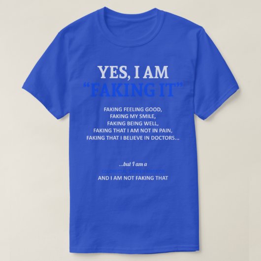 大腸がん認識度この中でごまかしている Tシャツ (デザイン正面)