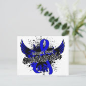 大腸がん認識度16 ポストカード (スタンド正面)