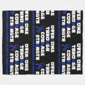 大腸がん フリースブランケット (正面(横))