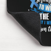 大腸がんW結腸鏡検査ブルーリボン マウスパッド (コーナー)