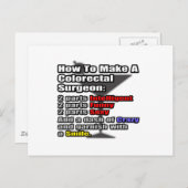 大腸の外科医を作る方法 ポストカード (正面/裏面)