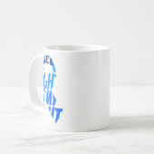 大腸ブルーリボン結腸がん認識度 コーヒーマグカップ (正面左)