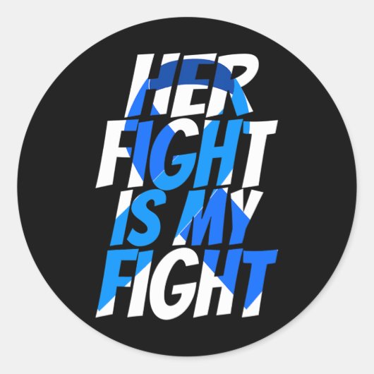 大腸ブルーリボン結腸がん認識度 ラウンドシール (正面)