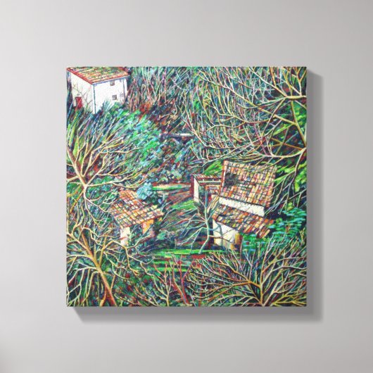 大腸菌の冬 キャンバスプリント (正面)