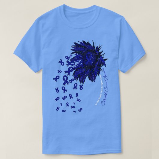 大腸認識度ひまわり Tシャツ (デザイン正面)